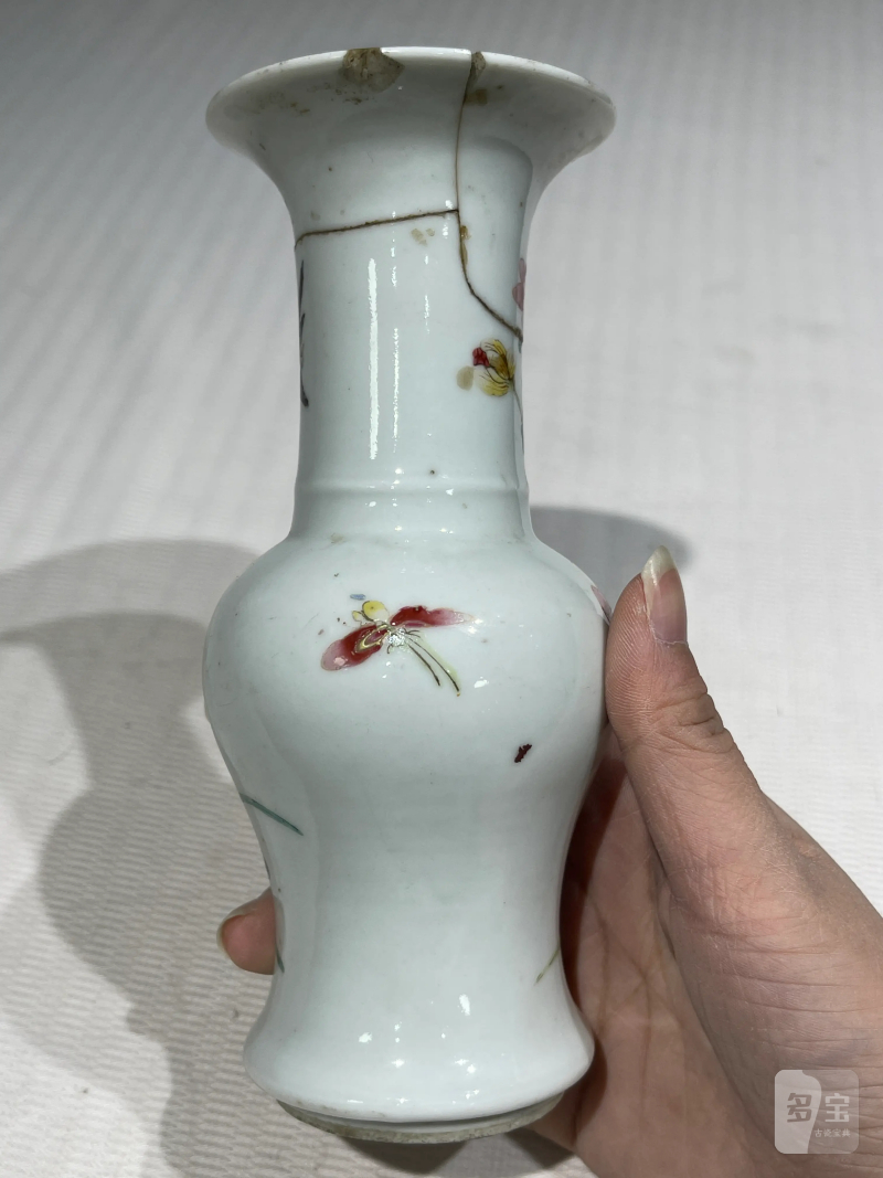 清代 粉彩花鸟纹瓶一组二十一件 - 图10